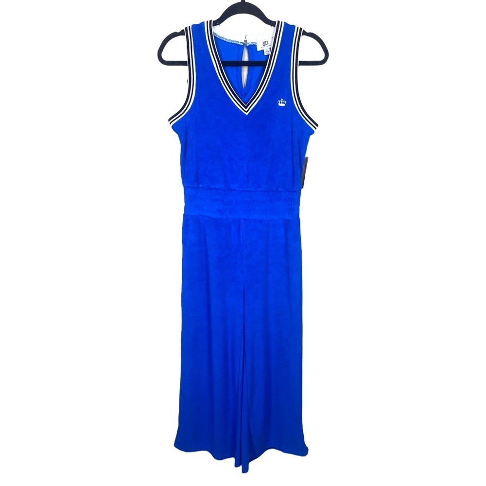 Juicy Couture Royal Blue Sleeveless Jumpsuit with Contrast Trim